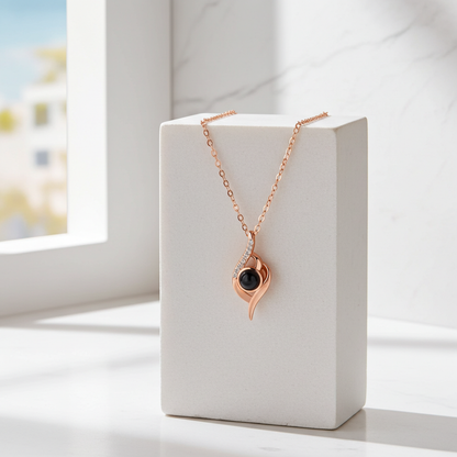 PX34 - Eternal Flame Photo Projection Necklace