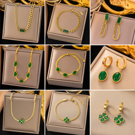 CC05 ✨ Elegant Gold-Plated Jewelry Collection – Timeless Everyday Luxury (Necklaces · Bracelets · Earrings)