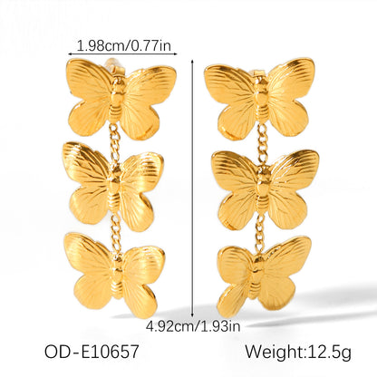CC08 - Butterfly Charm Jewelry Set – Grace in Every Detail