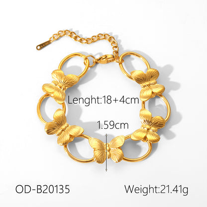 CC08 - Butterfly Charm Jewelry Set – Grace in Every Detail
