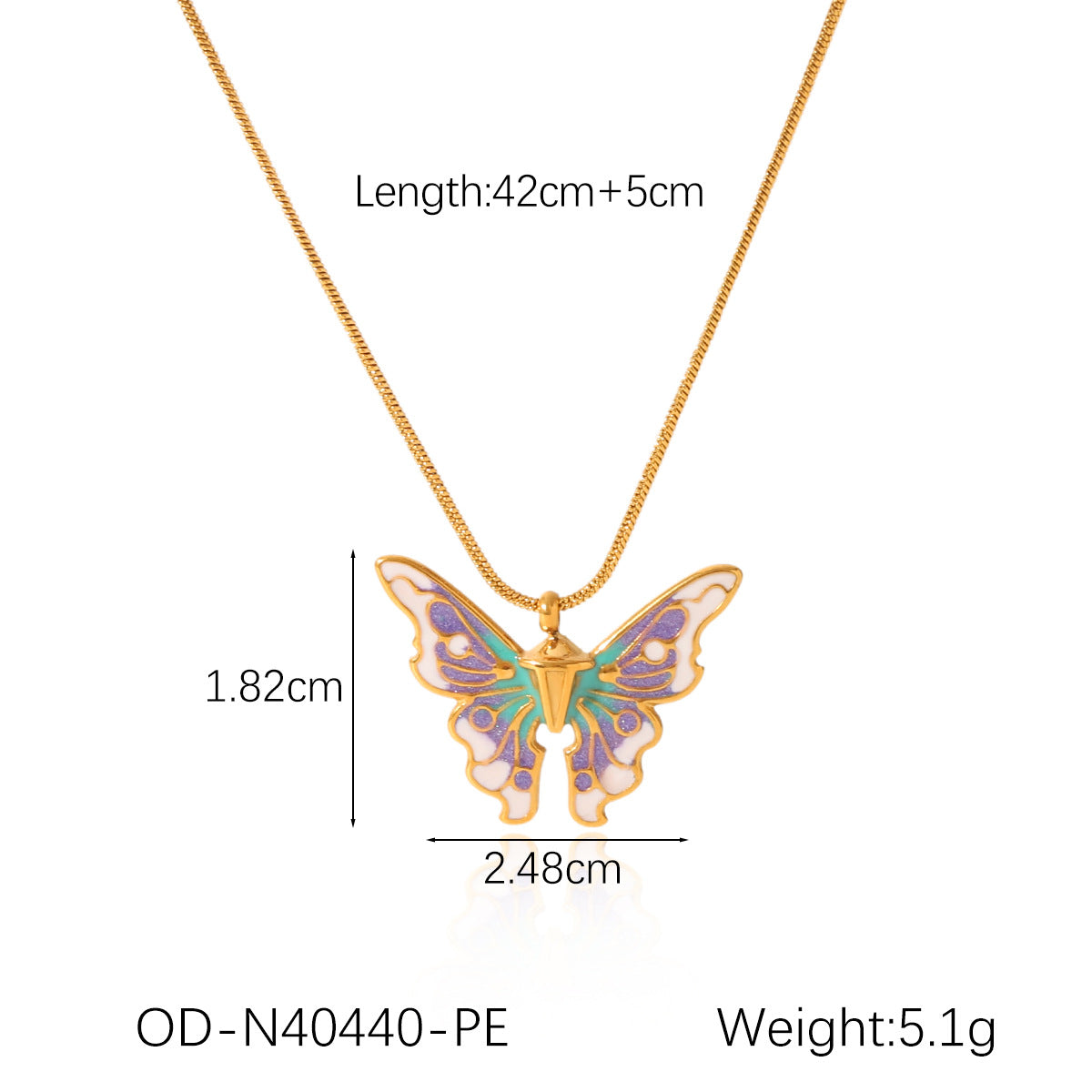 CC08 - Butterfly Charm Jewelry Set – Grace in Every Detail