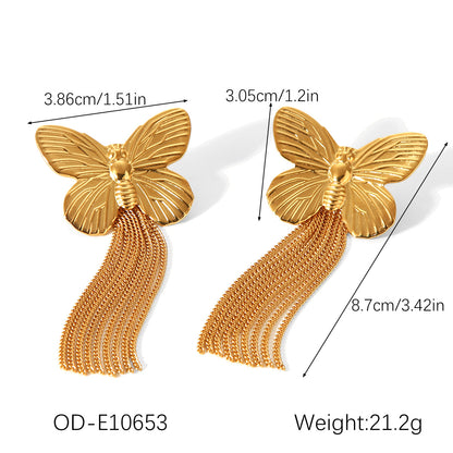 CC08 - Butterfly Charm Jewelry Set – Grace in Every Detail