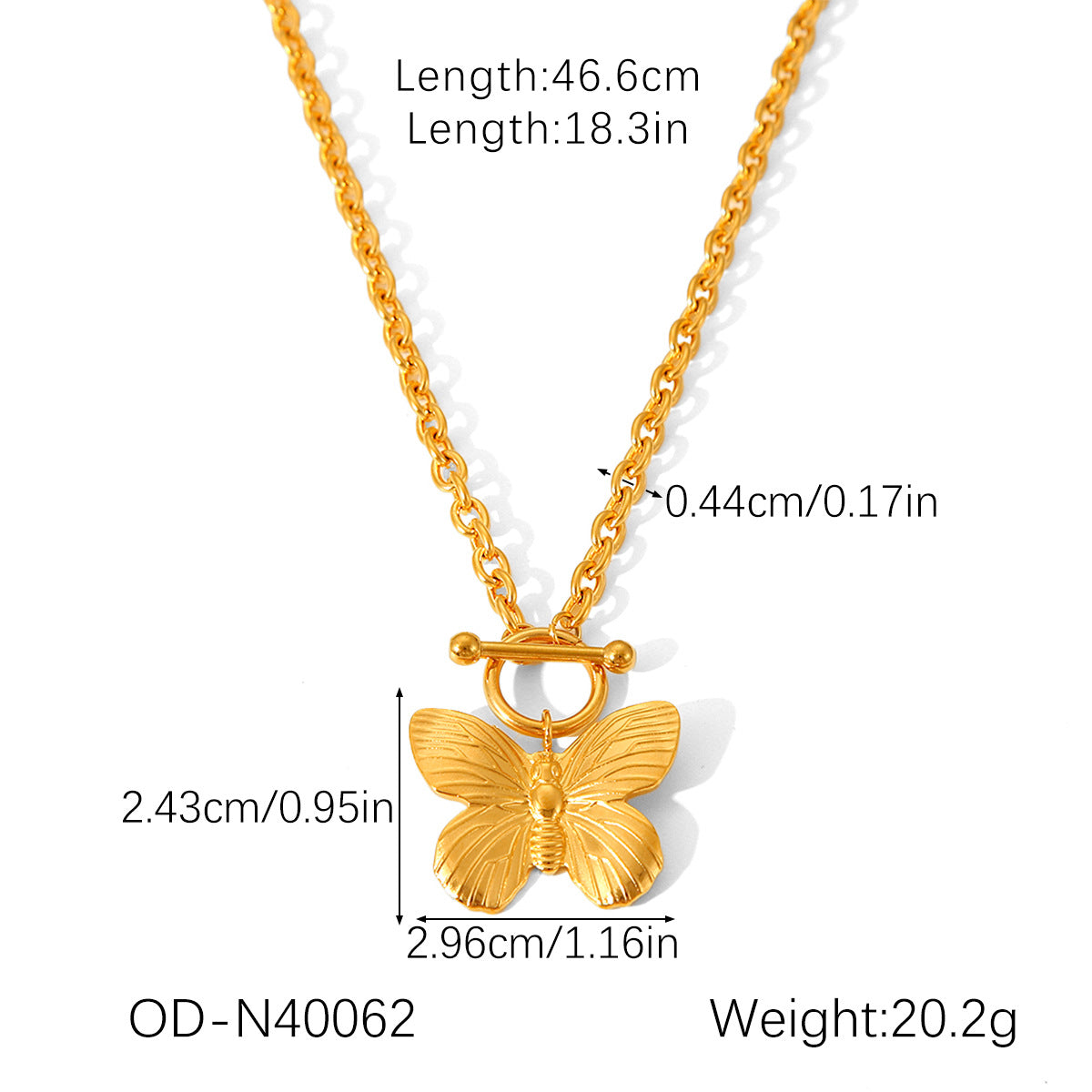 CC08 - Butterfly Charm Jewelry Set – Grace in Every Detail