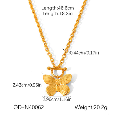 CC08 - Butterfly Charm Jewelry Set – Grace in Every Detail