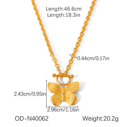 CC08 - Butterfly Charm Jewelry Set – Grace in Every Detail