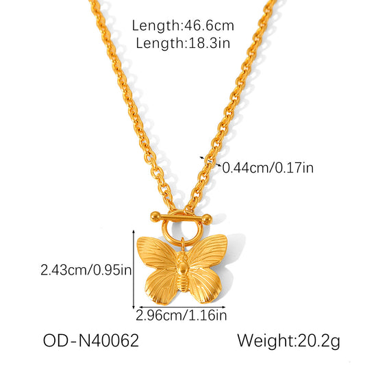 CC08 - Butterfly Charm Jewelry Set – Grace in Every Detail
