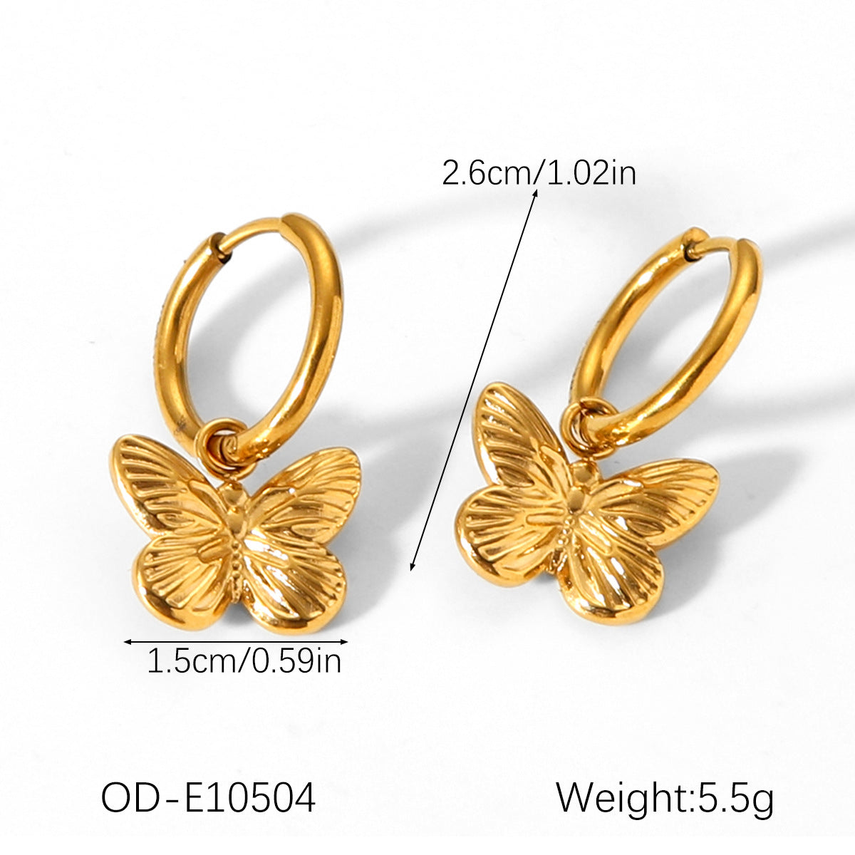 CC08 - Butterfly Charm Jewelry Set – Grace in Every Detail