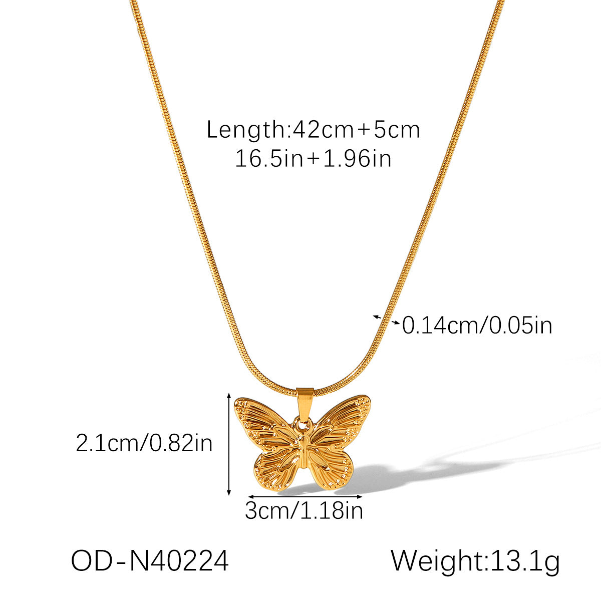 CC08 - Butterfly Charm Jewelry Set – Grace in Every Detail