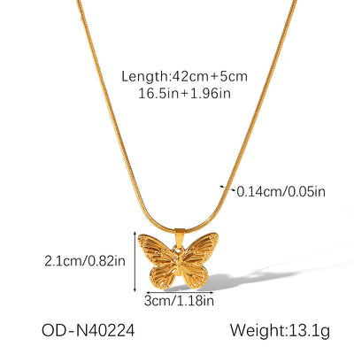 CC08 - Butterfly Charm Jewelry Set – Grace in Every Detail