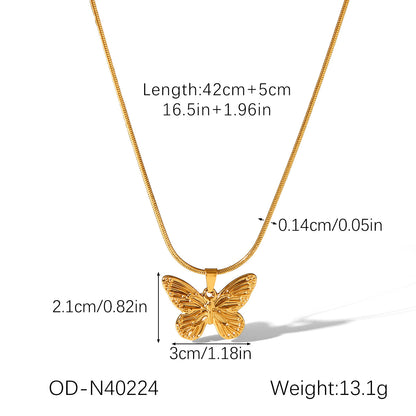CC08 - Butterfly Charm Jewelry Set – Grace in Every Detail
