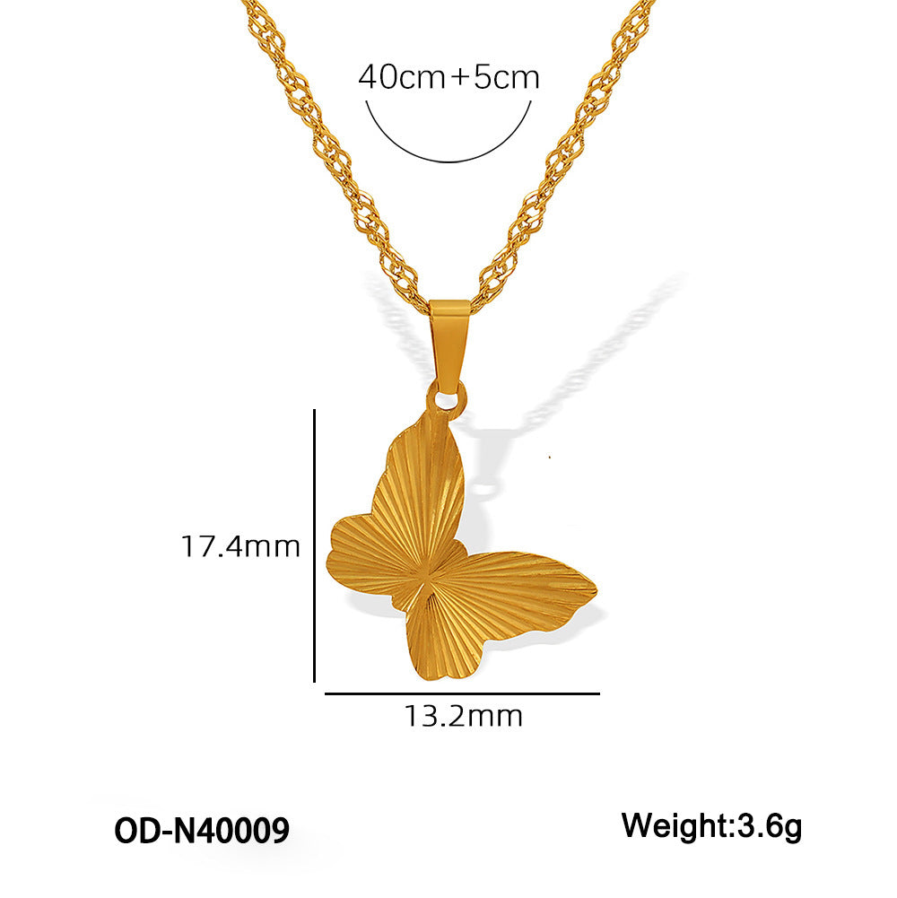 CC08 - Butterfly Charm Jewelry Set – Grace in Every Detail