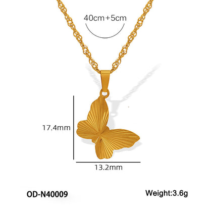 CC08 - Butterfly Charm Jewelry Set – Grace in Every Detail