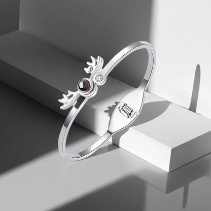 PS58 - Adjustable Photo Projection Bangle Bracelet