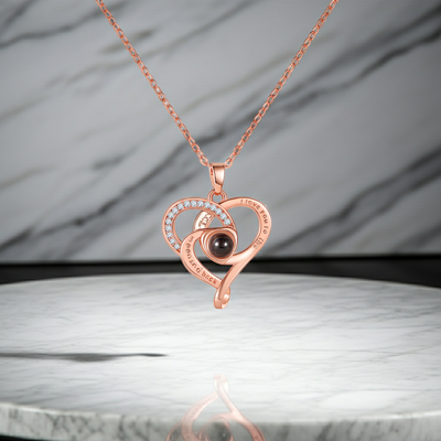 PX69 - Promise Heart Photo Projection Necklace