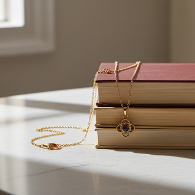 PX79 - Flower Photo Projection Necklace – A Blooming Memory Close to Your Heart