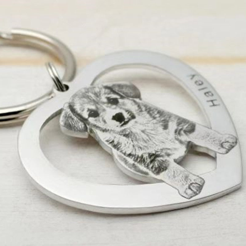 DZ02 🐾 Personalized Photo Keychains & Necklaces — Capture Memories Forever