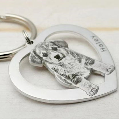 DZ02 🐾 Personalized Photo Keychains & Necklaces — Capture Memories Forever