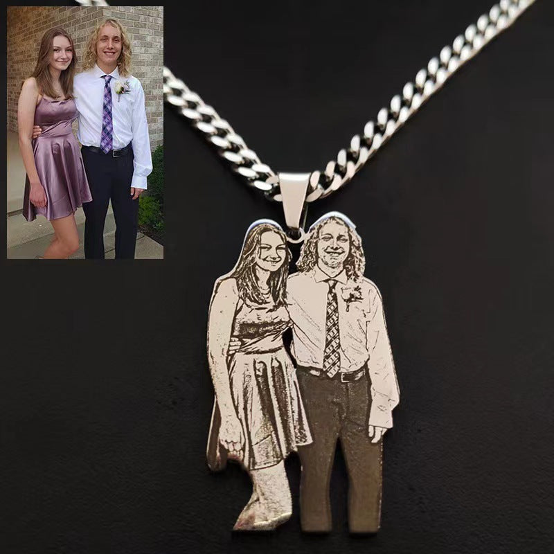 DZ02 🐾 Personalized Photo Keychains & Necklaces — Capture Memories Forever