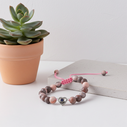 PS07 - Photo Projection Gemstone Bracelet – A Memory Woven Into Every Bead