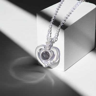 PXS115 - Personalized Heart Photo Projection Necklace