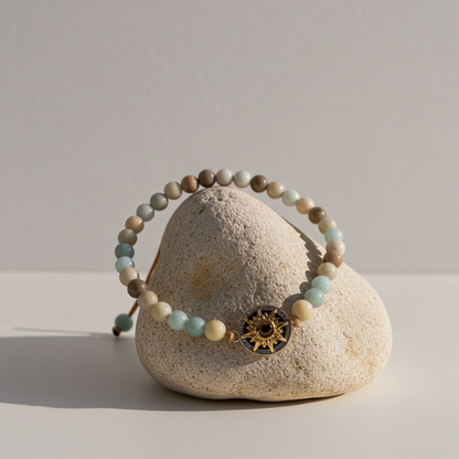 PS06 - Personalized Sun Photo Projection Beaded Bracelet