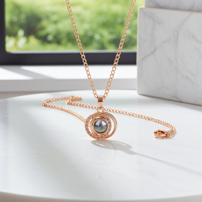 PX63 - Eternal Orbit Photo Projection Necklace