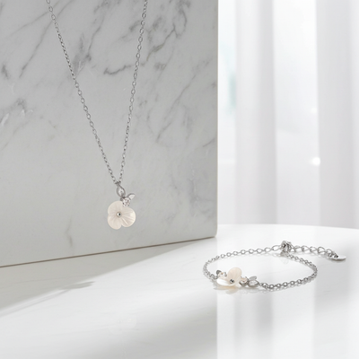GP15 - Elegant Blossom Necklace & Bracelet