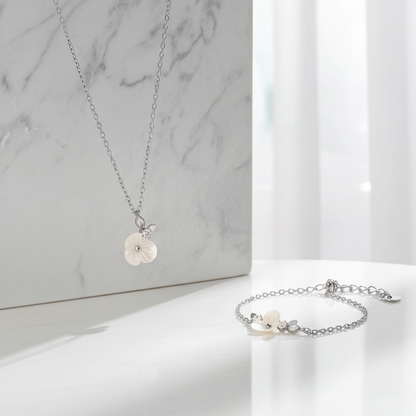 GP15 - Elegant Blossom Necklace & Bracelet
