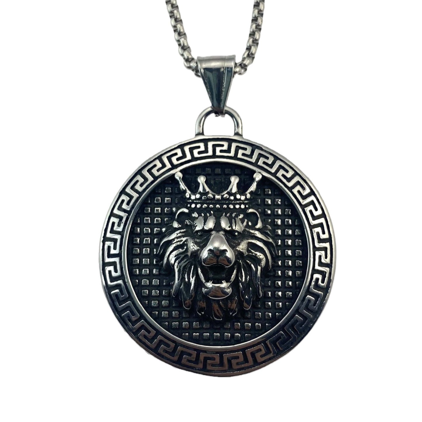 GP03 Lion King Medallion Pendant Necklace – Strength, Royalty &amp; Bold Style