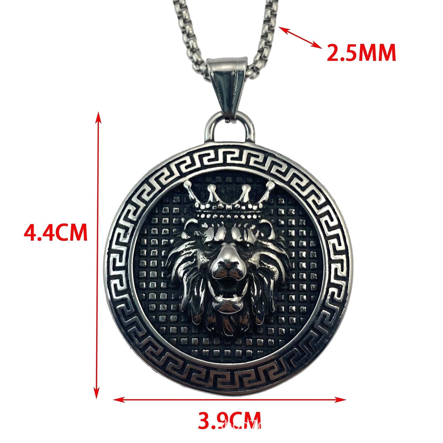 GP03 Lion King Medallion Pendant Necklace – Strength, Royalty &amp; Bold Style