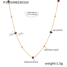 GP07 - Delicate Multicolor Natural Stone Layered Necklace