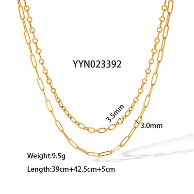 GP14 - Layered Gold Chain Necklace Collection (4 Styles) – Effortless Chic for Every Day