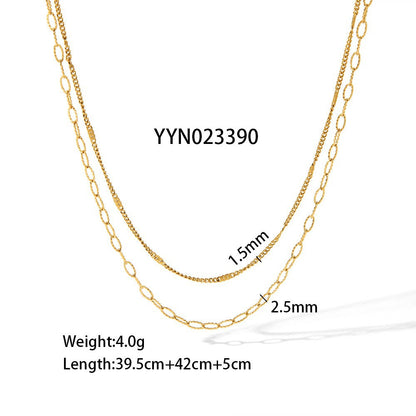 GP14 🌟 Layered Gold Chain Necklace Collection (4 Styles) – Effortless Chic for Every Day