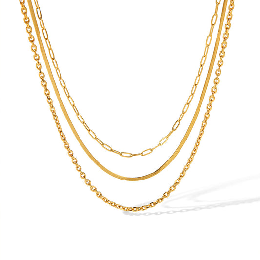 GP14 🌟 Layered Gold Chain Necklace Collection (4 Styles) – Effortless Chic for Every Day