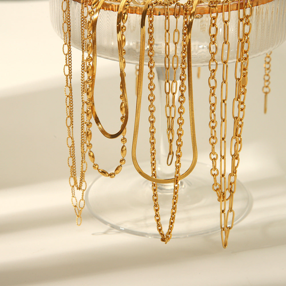 GP14 🌟 Layered Gold Chain Necklace Collection (4 Styles) – Effortless Chic for Every Day
