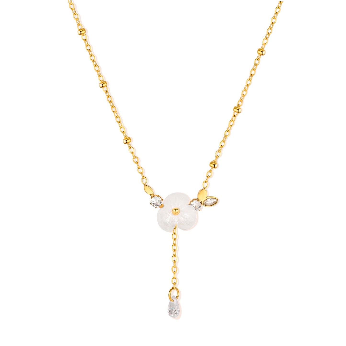 GP15 🌸 Elegant Blossom Necklace & Bracelet