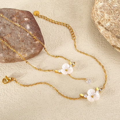 GP15 🌸 Elegant Blossom Necklace & Bracelet