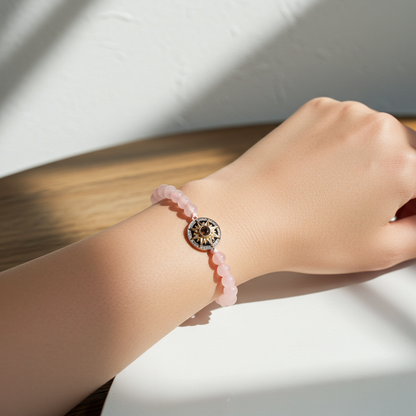 PS06 - Personalized Sun Photo Projection Beaded Bracelet