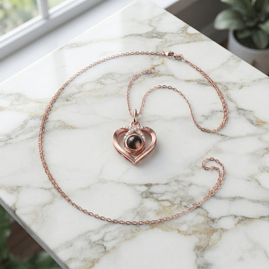 Personalised Eternal Love Photo Projection Necklace