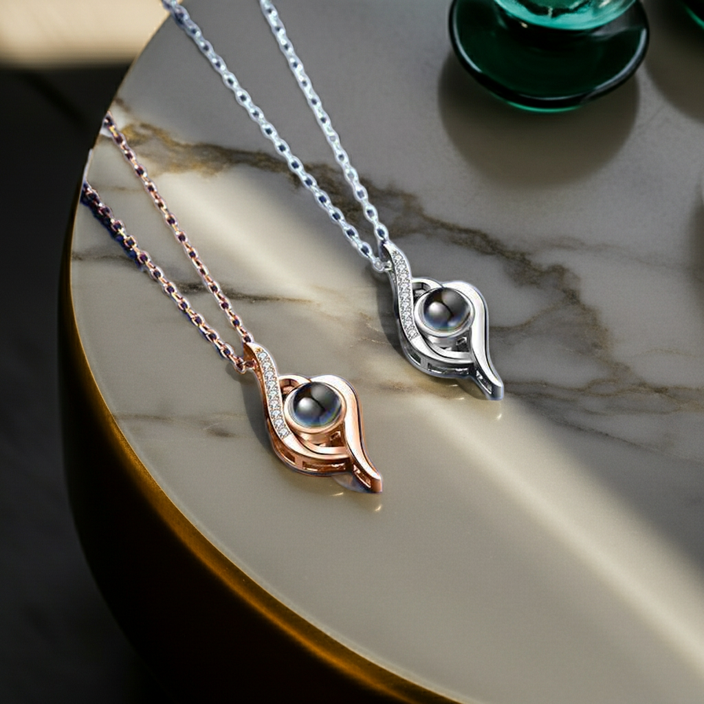 PX34 - Eternal Flame Photo Projection Necklace