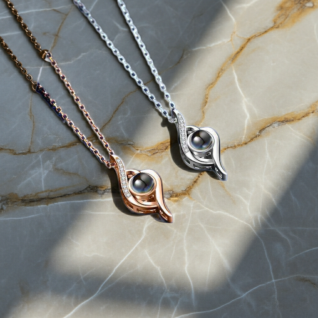 PX34 - Eternal Flame Photo Projection Necklace