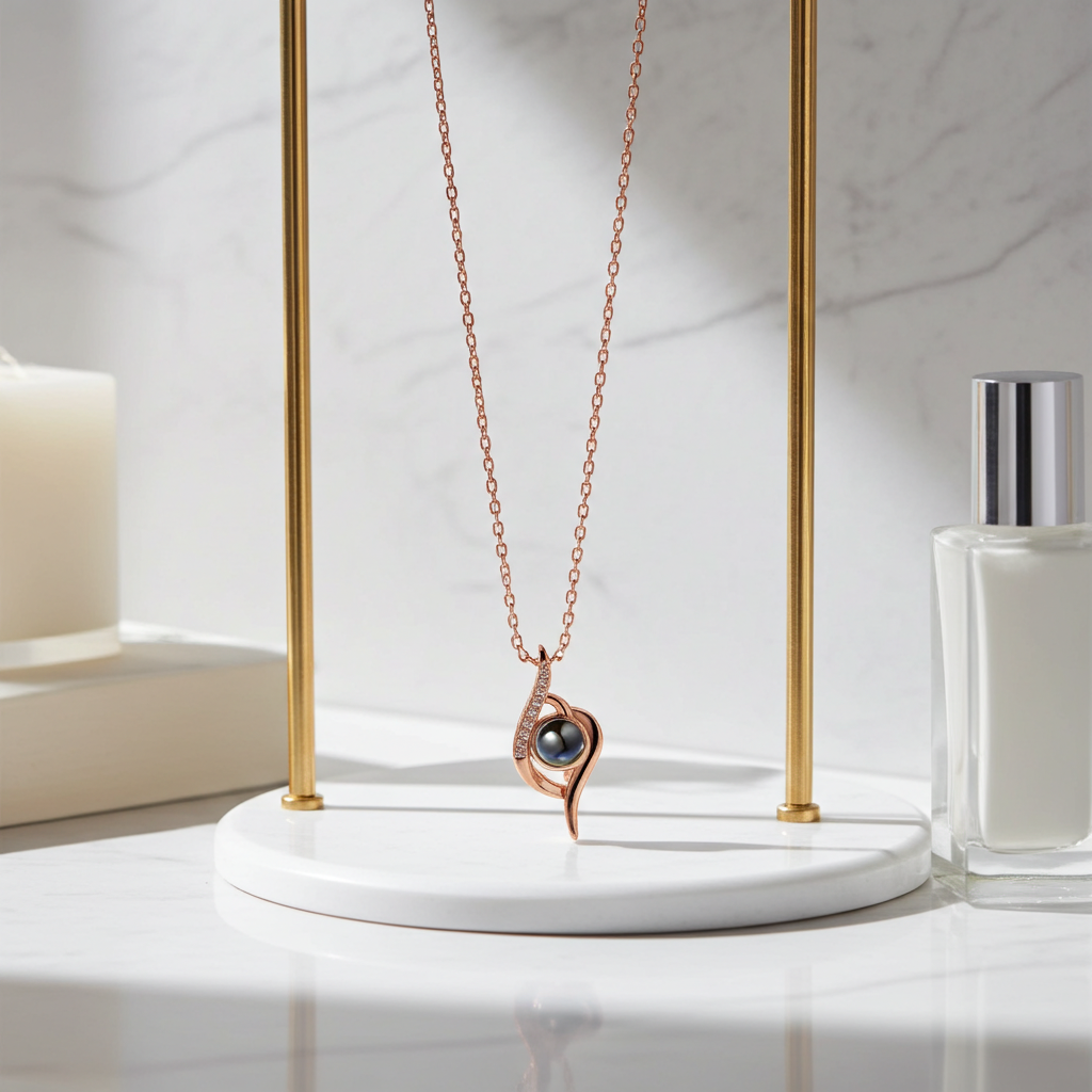 PX34 - Eternal Flame Photo Projection Necklace