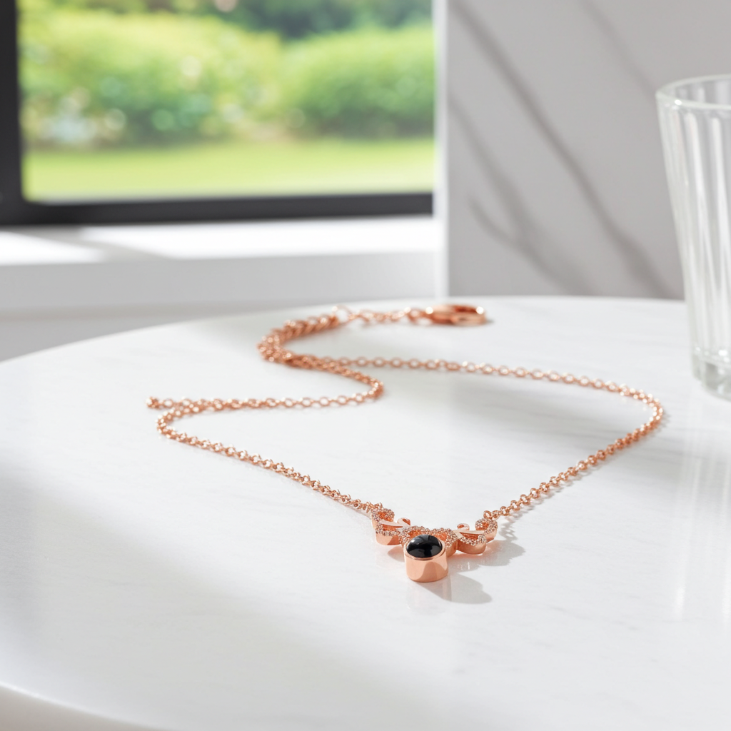 PX38 - Antler Heart Projection Necklace – A Symbol of Eternal Bond