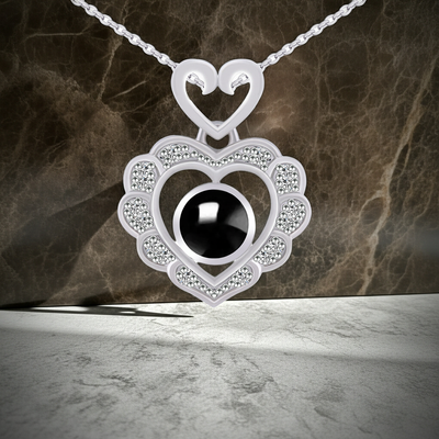 PX49 - Heartfelt Projection Necklace – Eternal Love in a Tiny Light