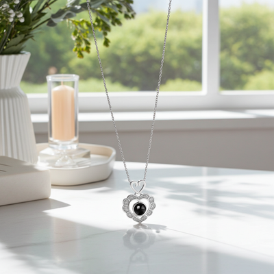 PX49 - Heartfelt Projection Necklace – Eternal Love in a Tiny Light