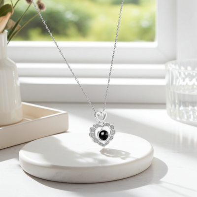 PX49 - Heartfelt Projection Necklace – Eternal Love in a Tiny Light