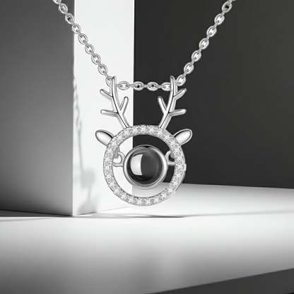 PX29 - Reindeer Antler Photo Projection Necklace – Keep a Memory Close to the Heart
