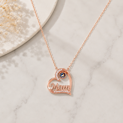 Personalised Mother’s Love Photo Projection Necklace