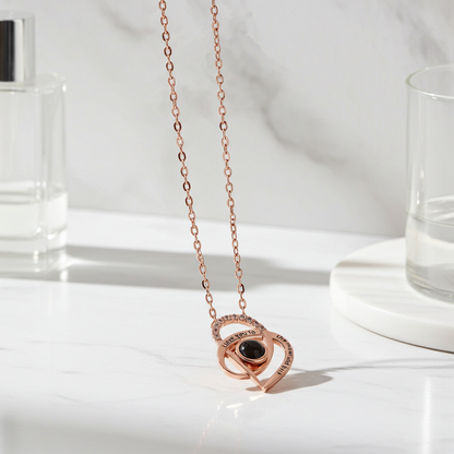 PXS108 - Echoya™ Eternal Love Photo Projection Necklace – S925 Silver
