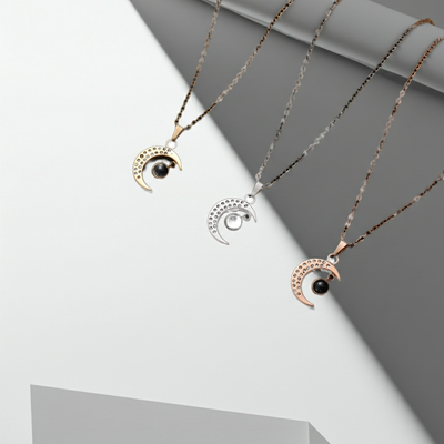 PX05 - Custom Moon Projection Necklace – Rose Gold, Silver, Gold